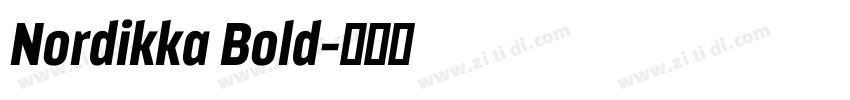Nordikka Bold字体转换